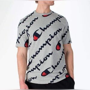 *Champion Heritage All Over Logo Tee